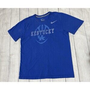 Nike Kentucky Wildcats Football  T-Shirt Blue Men's Size Large L Defect